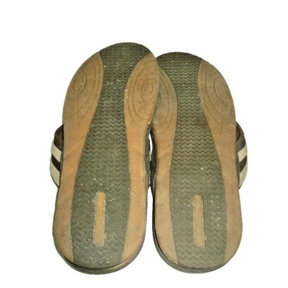 Mens Speedo Brown Slides Thongs  Beach Swim Sandals Shoes sz 12